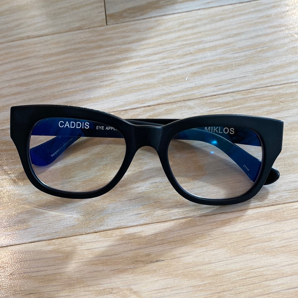 Caddis Miklos Matte Black 1.50 Reading Glasses Blue Light